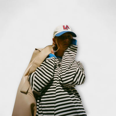 Barbara | Randig oversize-tröja